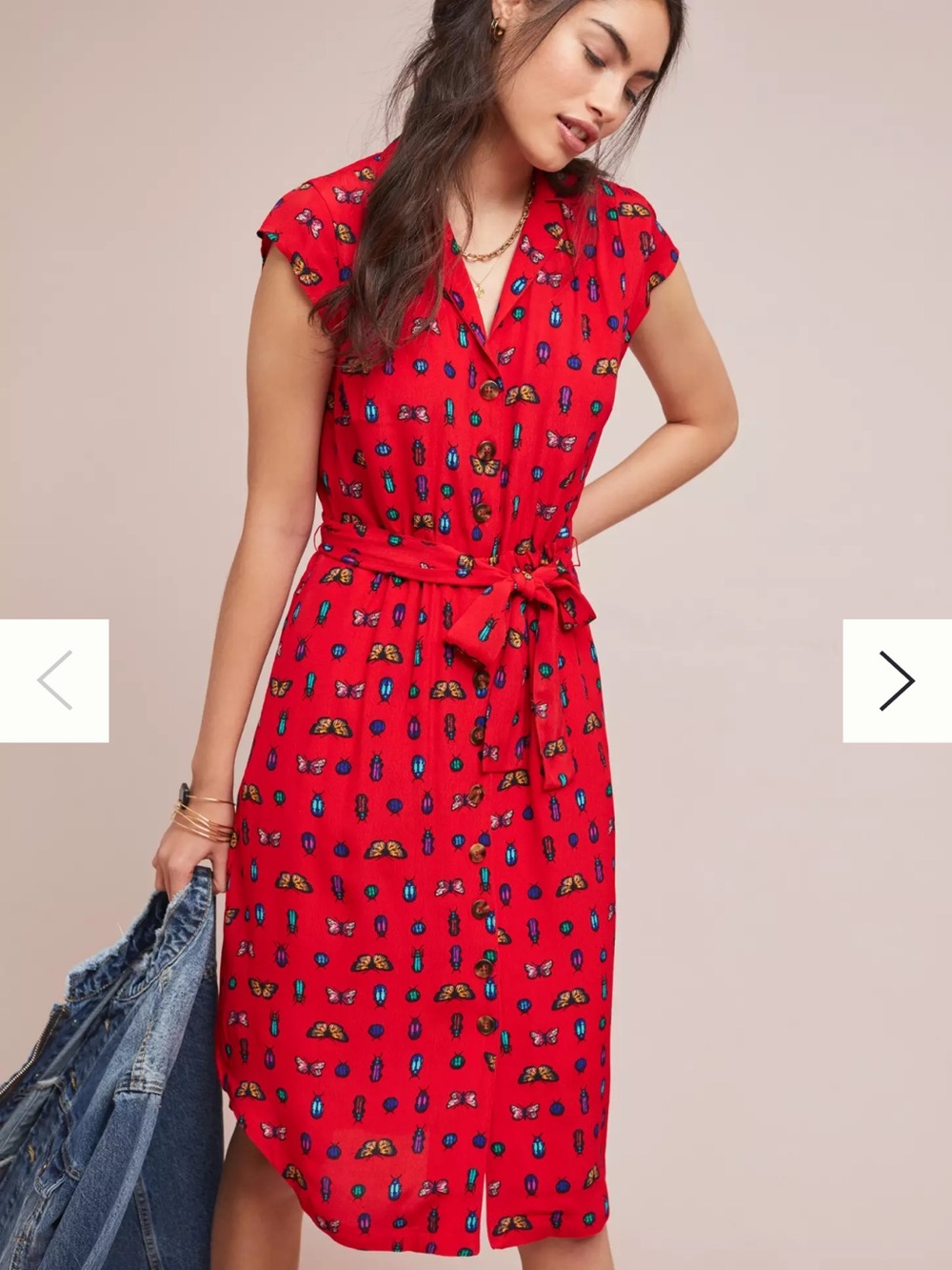 Anthropology Colloquial Short-Sleeved Shirtdress size 2